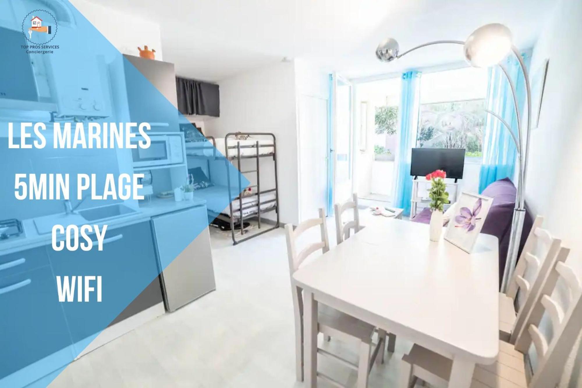 Les Marines Port 2 Min Plage Camargue- Top Pros Services Conciergerie La Grande Motte Mauguio Exterior photo